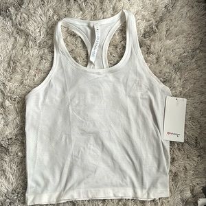 White Lululemon swiftly tech racer back tank